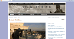 Desktop Screenshot of livinginrome.net